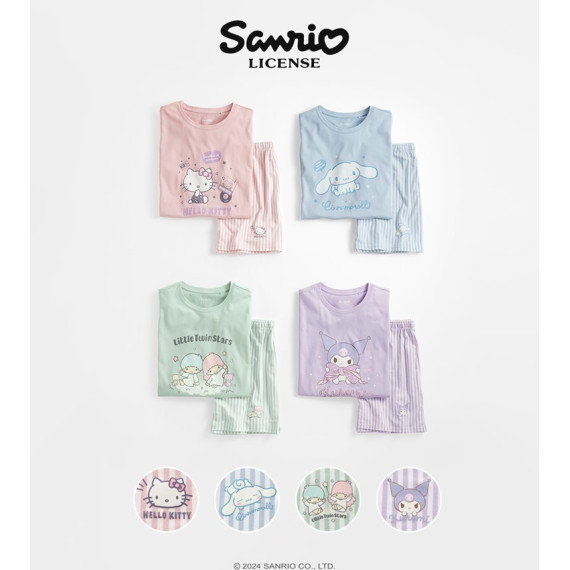 SANRIO 角色大人短袖家居服